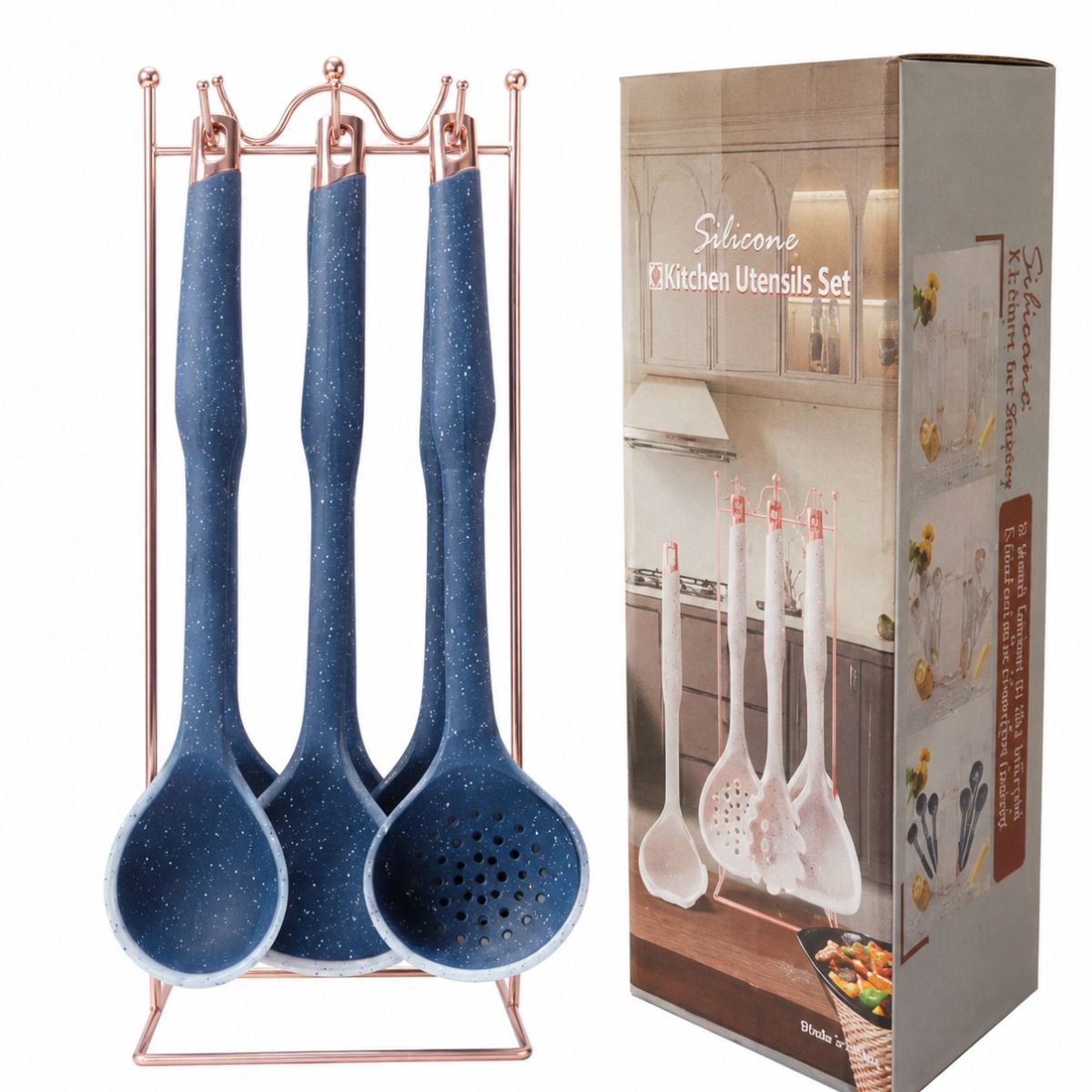 Conjunto de Utensílios de Cozinha Dourado - 7 peças - CSL0005