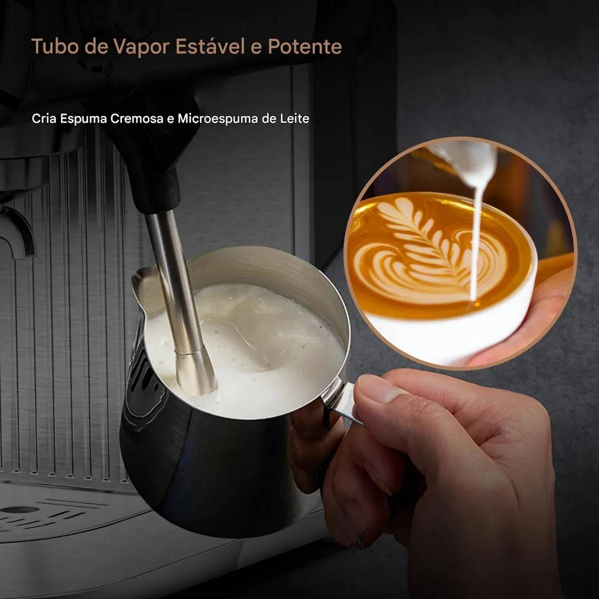 Cafeteira Espresso Dolce Crema 20 Bar Sunchan – 110V ou 220V - SUN-27/SUN-28