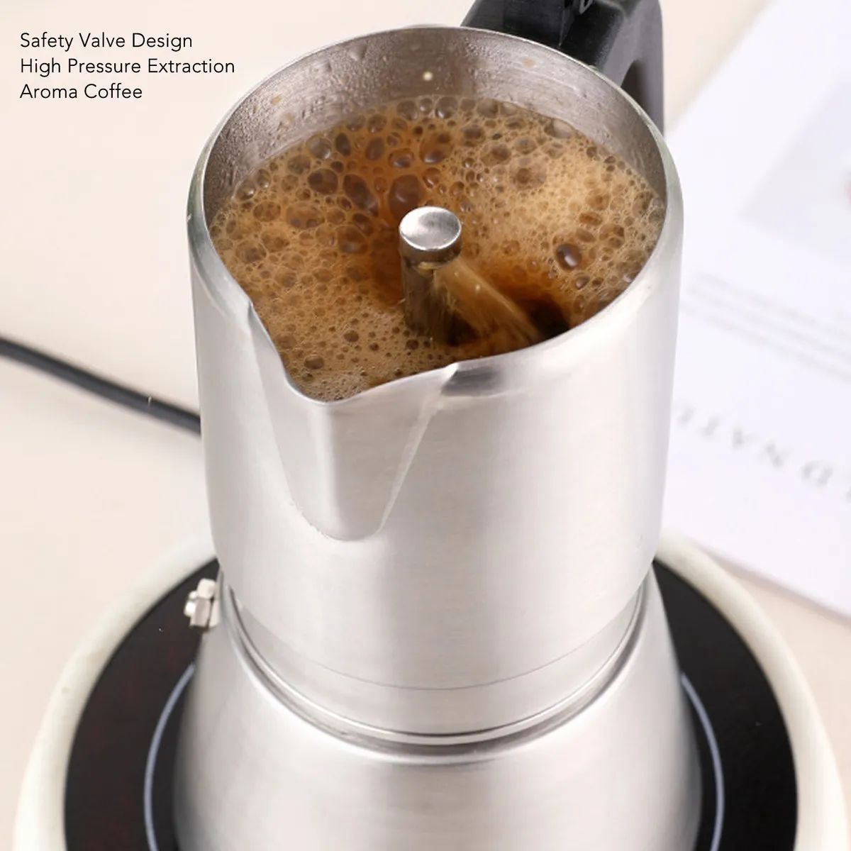 Cafeteira Moka em Aço Inox - YS-910
