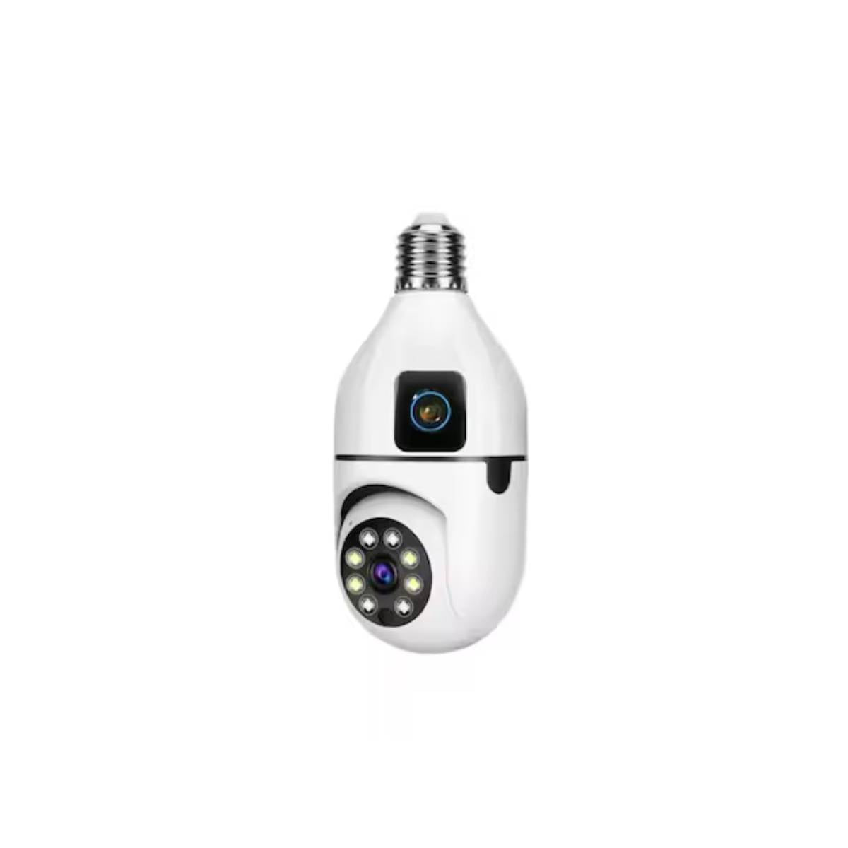 Câmera Dupla Inteligente Lâmpada Panorâmica Wi-Fi 360° - BO-8188