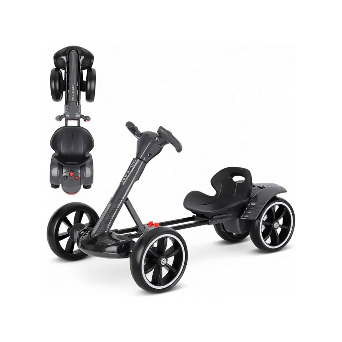 Carrinho Elétrico Infantil Tipo Kart – Dobrável e Ajustável (2–7 anos) -UCC-0001