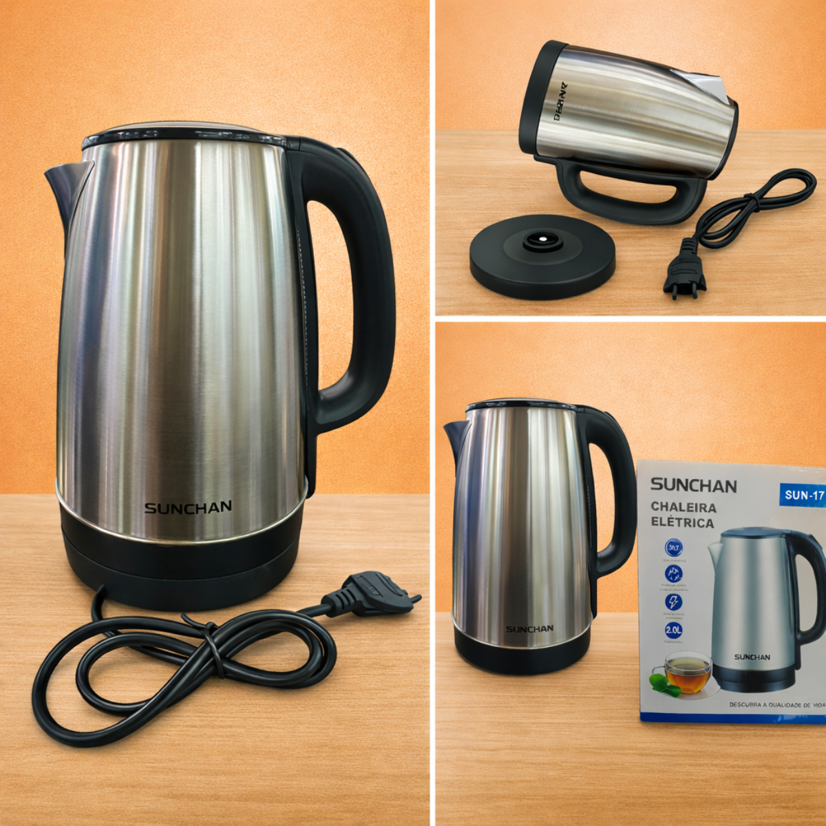 Chaleira Elétrica Sunchan SUN-17 com Desligamento Automático 2L 110V - SUN-17