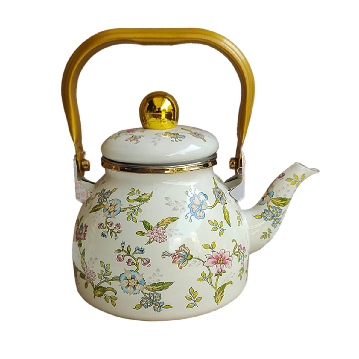 Chaleira Esmaltada Bule Com Tampa Floral 2L - 16807