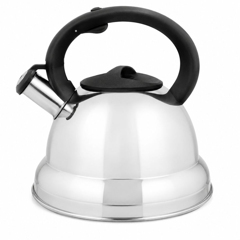 Chaleira em Aço Inox com Apito e Alça Ergonômica - O+2501/2/3/4