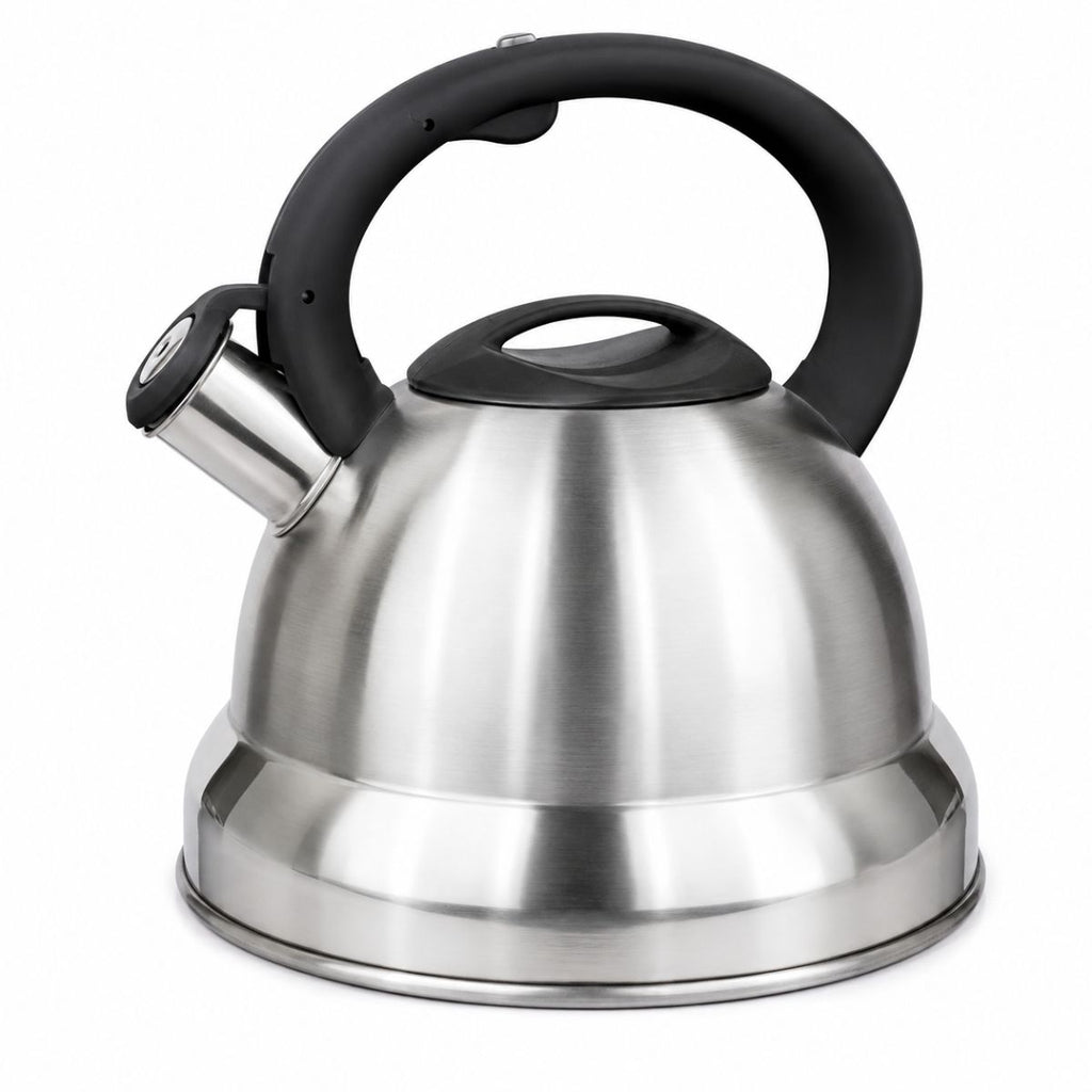 Chaleira em Aço Inox com Apito e Alça Ergonômica - O+2501/2/3/4