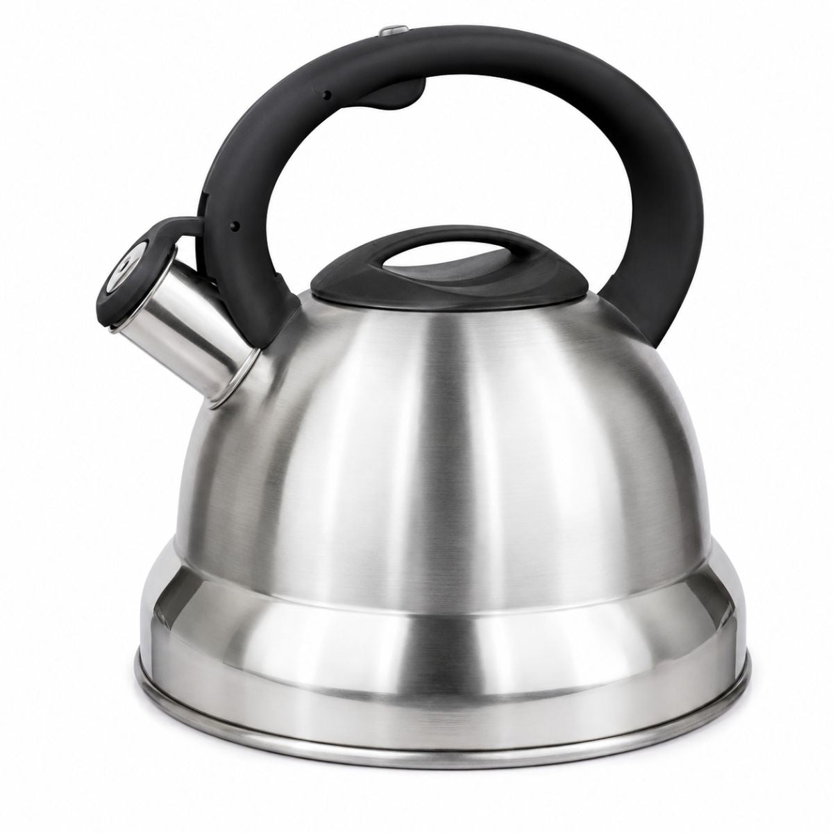 Chaleira em Aço Inox com Apito e Alça Ergonômica - O+2501/2/3/4