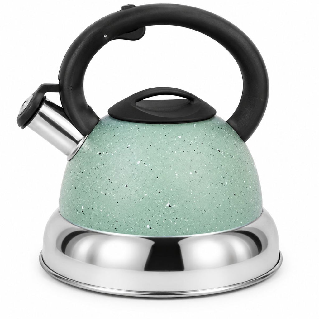 Chaleira em Aço Inox com Apito e Alça Ergonômica - O+2501/2/3/4