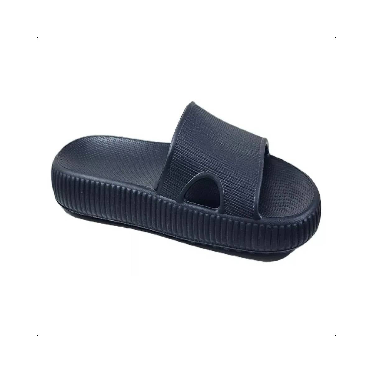 Chinelo Nuvem Preto Antiderrapante Unissex - W23107-04