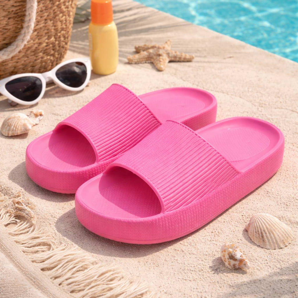 Chinelo Nuvem Rosa-Escuro Antiderrapante Unissex - W23107-09