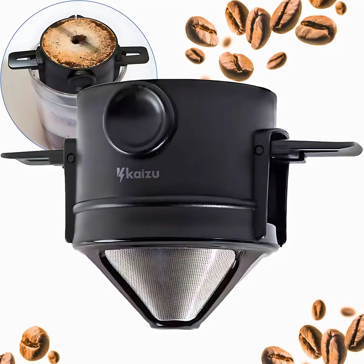 Coador de Café Reutilizável em Aço Inox - IBA00004