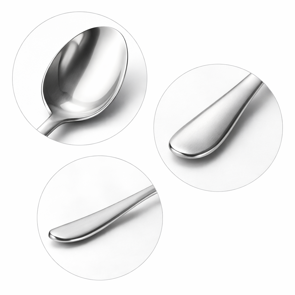 Colher de Sopa de Inox Prata - KIT com 6 Unidades - 479-1010-10