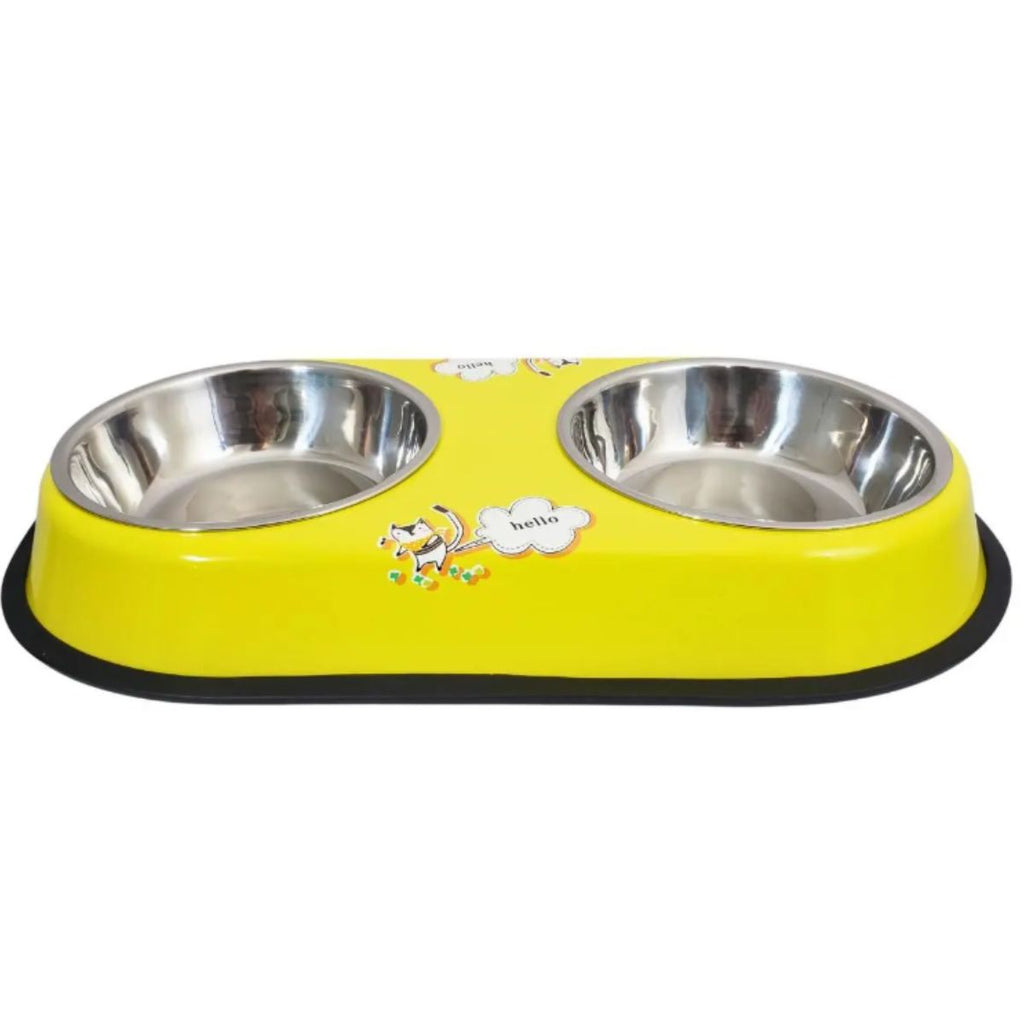 Tigela Pet Dupla Pequena para Ração e Água - XDX-GW02