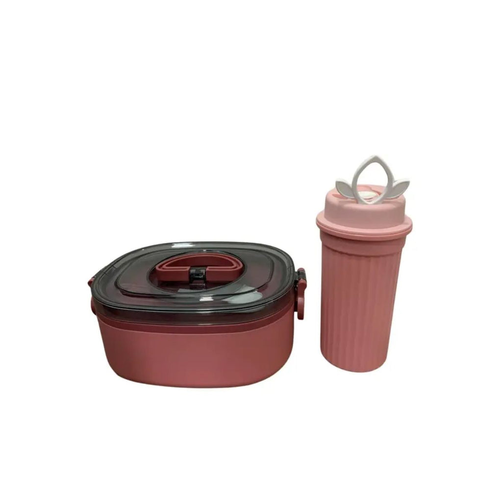 Conjunto Kit Marmita Portátil Com Garfo De Plástico E Copo de 300ml - DD-2208