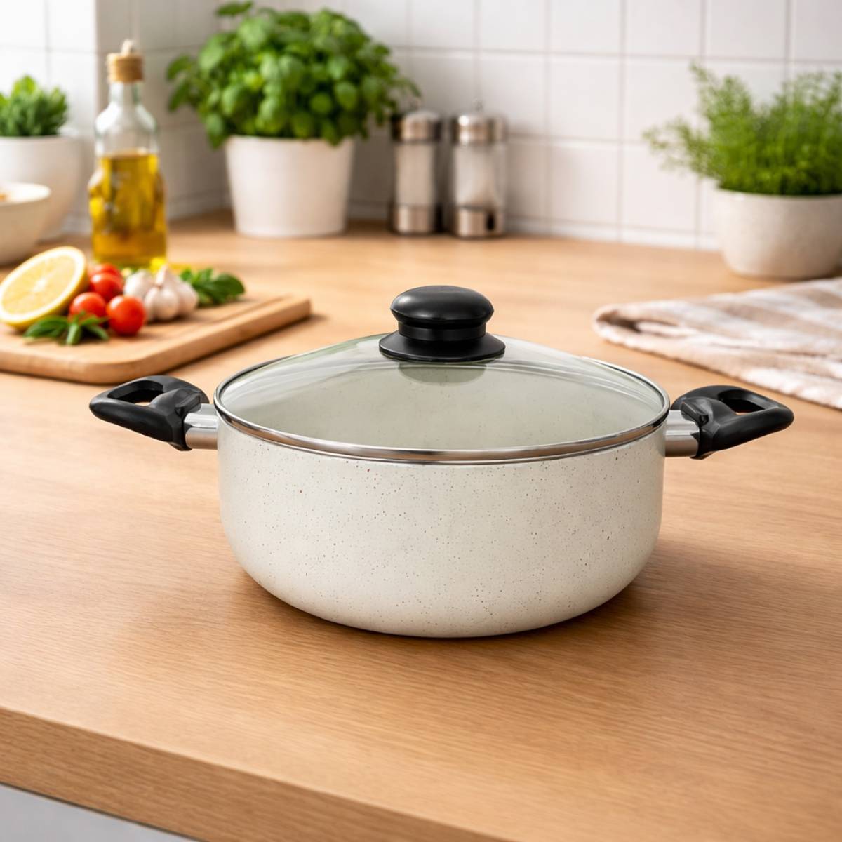 Conjunto de Panelas de Alumínio Italiano com 9 Peças