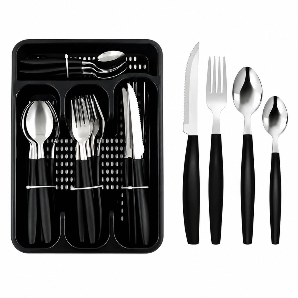 Conjunto de Talheres com Cabo Plástico - 25 peças - CTI2225