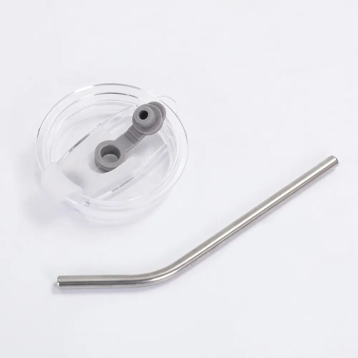 Copo Térmico em Aço Inox Redondo com Tampa e Canudo de Metal - CGT4037