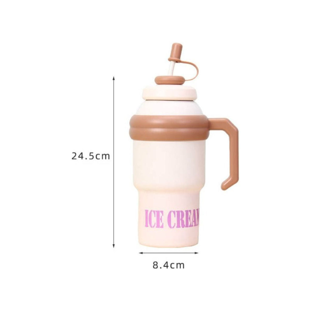 Copo/Garrafa Térmico de 1 Litro com Canudo de Silicone - IOD00041