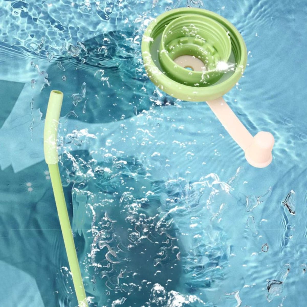 Copo/Garrafa Térmico de 1 Litro com Canudo de Silicone - IOD00041