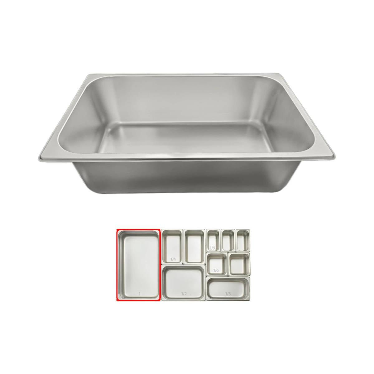 Cuba Gastronômica em Aço Inox 1/4 com 10 cm de Profundidade - CCB00005