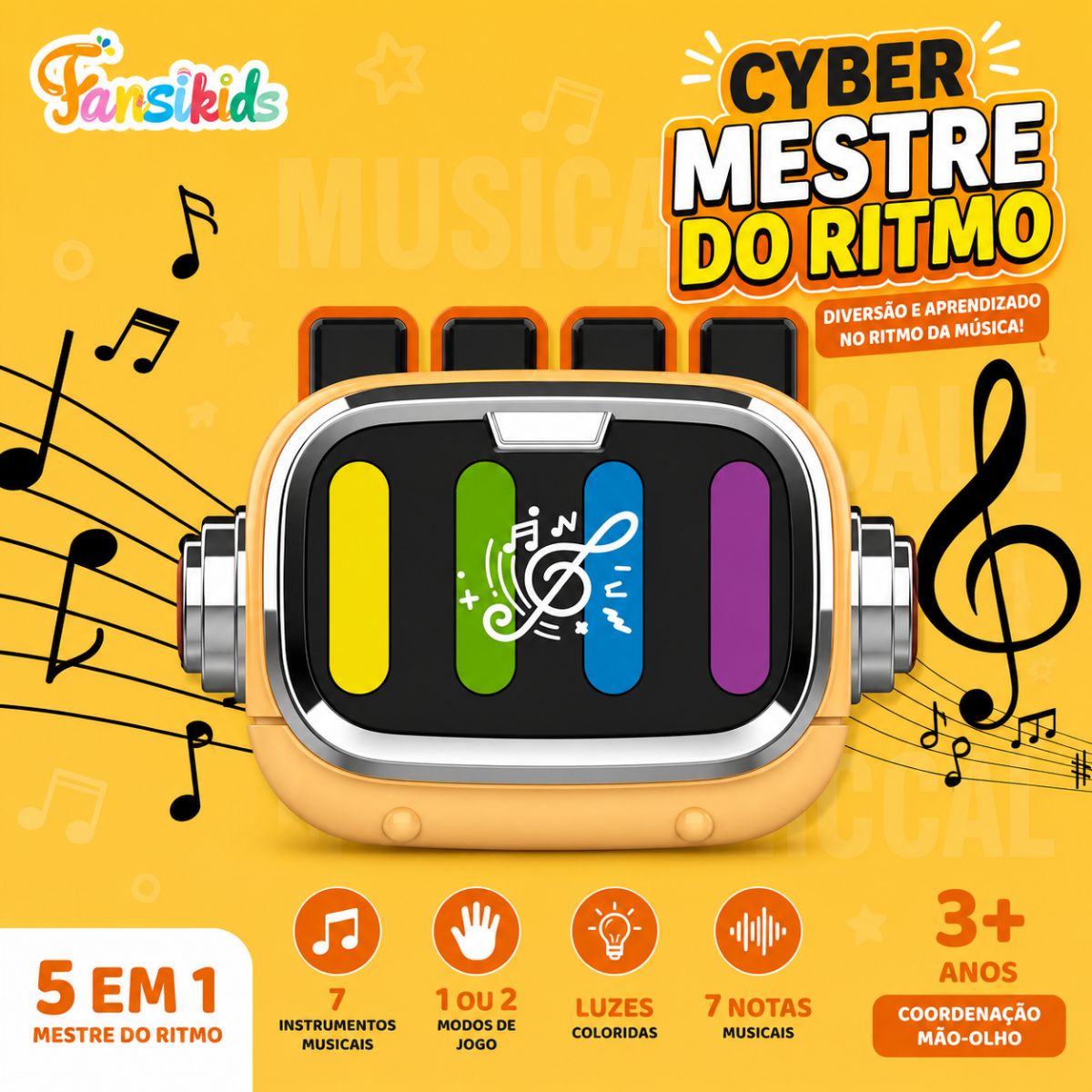 Guitar Hero - Jogo Musical Portátil 5 em 1 - TW882-24