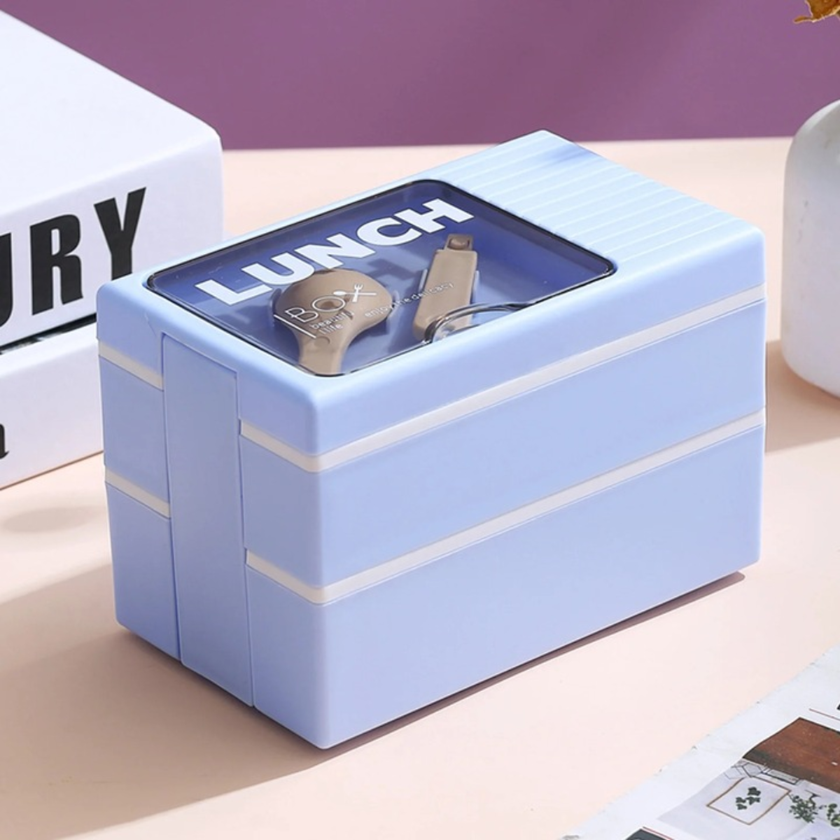 Marmita Lunch Box 1200ml Dupla Camada Com Colher - DD-2214