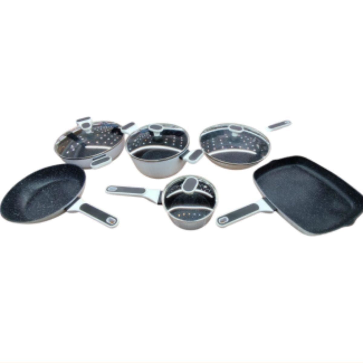 Kit de Panelas Antiaderentes Branco - DH-23136