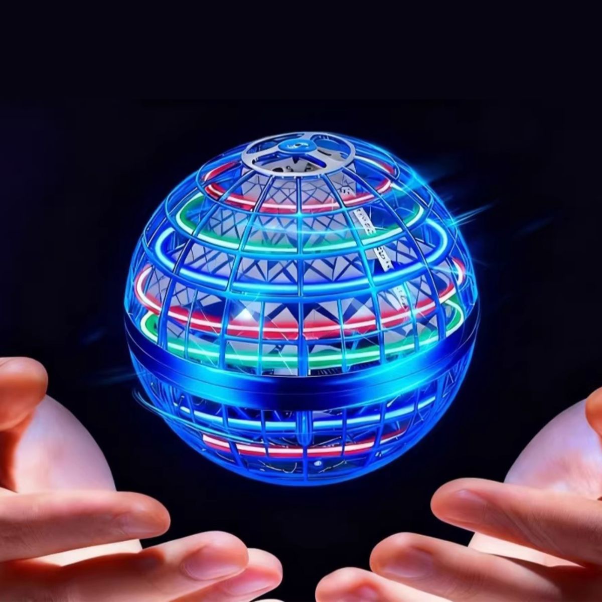 Drone Boomer Ball com LED USB Rotação 360° Recarregável - TW882-16