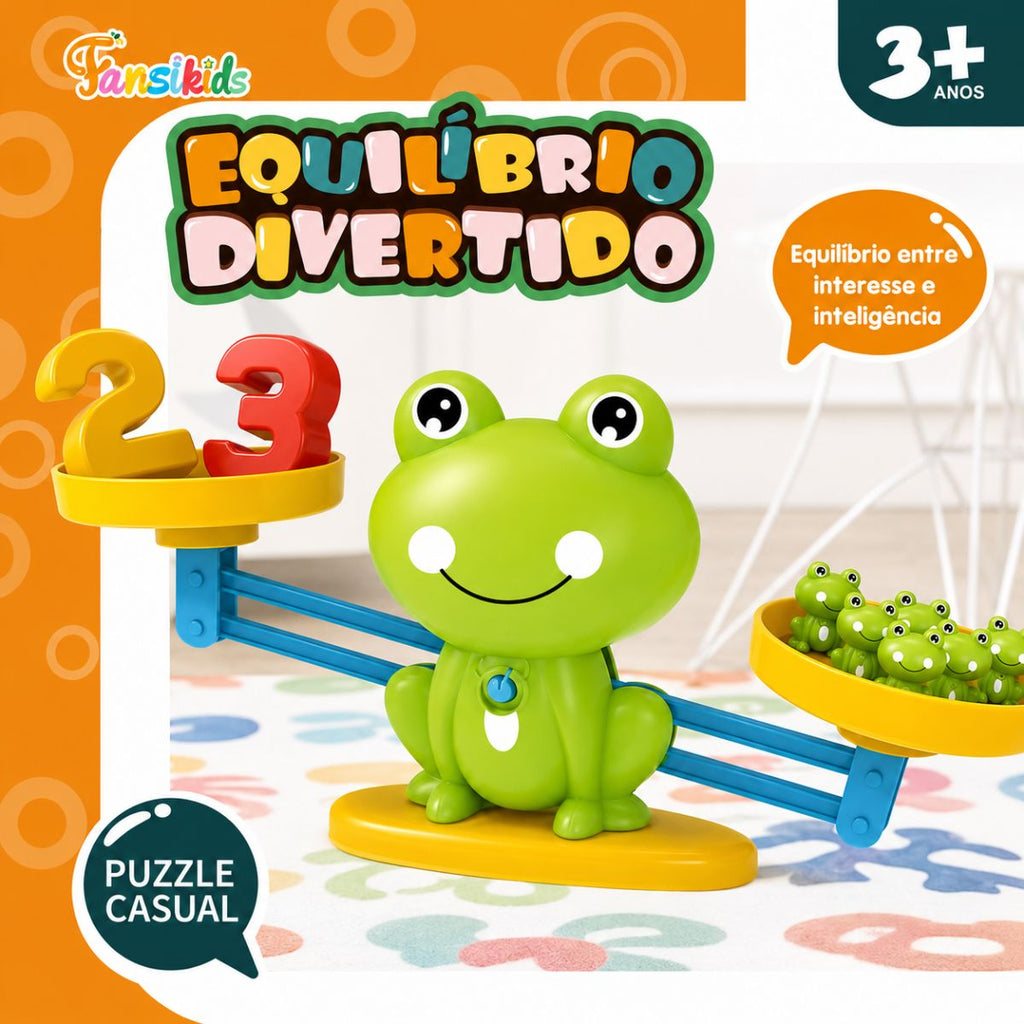 Equilíbrio Divertido - Balança Educativa de Sapo - TW881-7