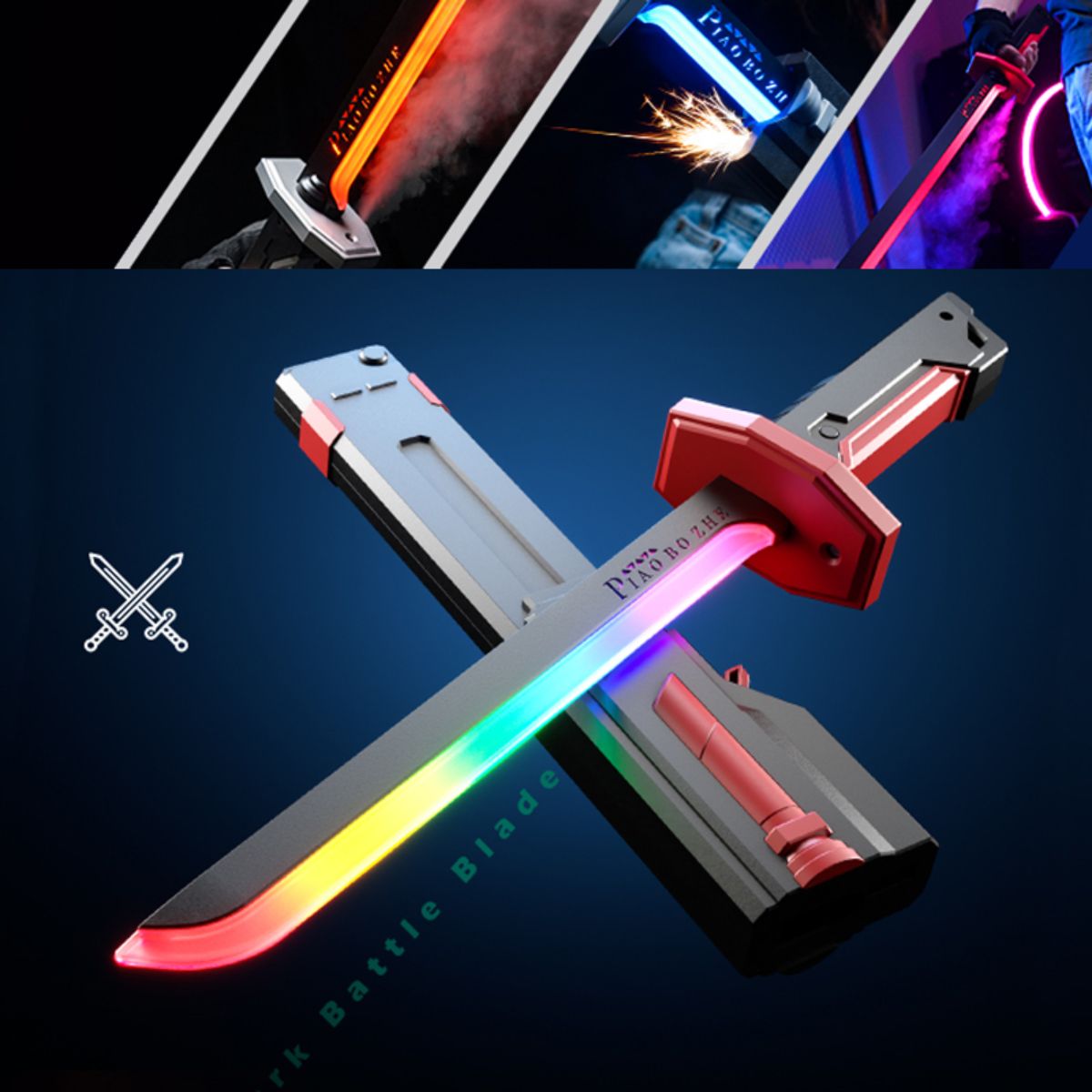 Espada Sparkblade Luz Antiniebla com Efeito Fumaça LED (48cm) - TW884-3