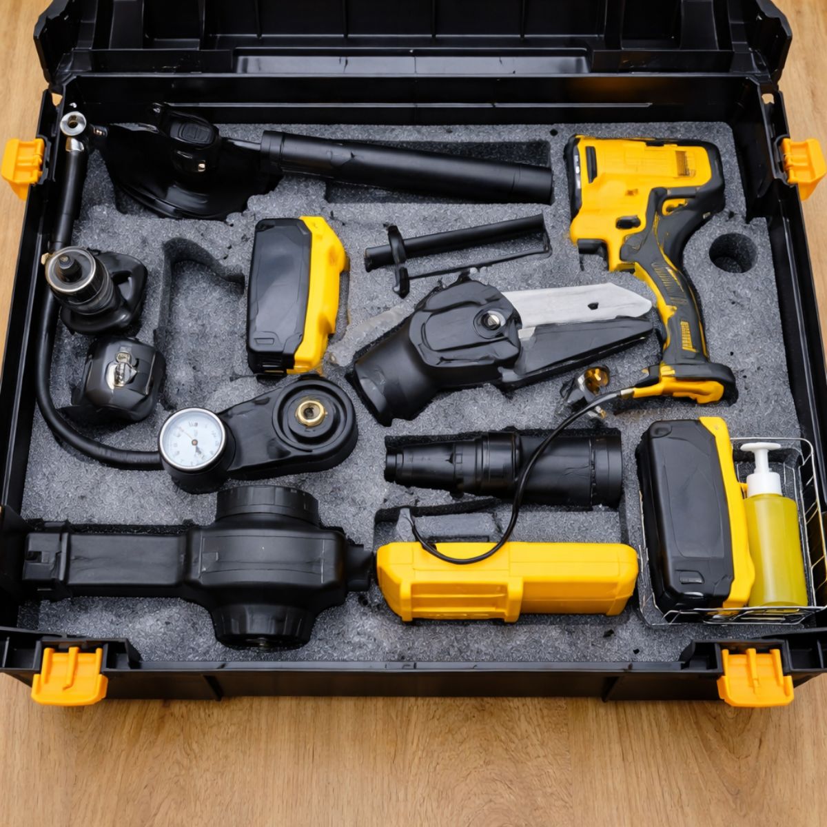 Kit 6 em 1 Furadeira Parafusadeira Multifuncional Bivolt - FEL0010