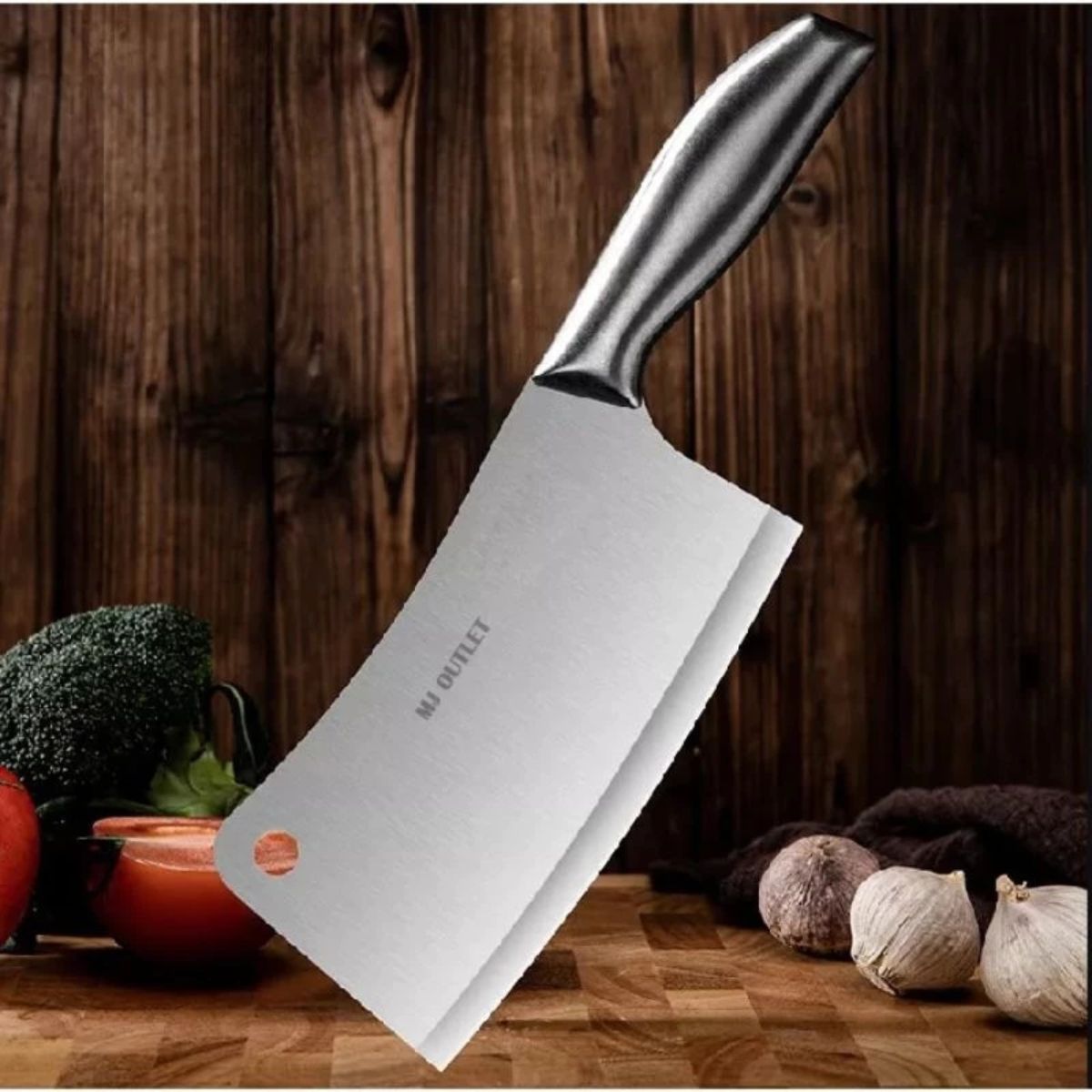 Faca Cutelo Inox 2 em 1 para Corte de Carnes - LCT0021