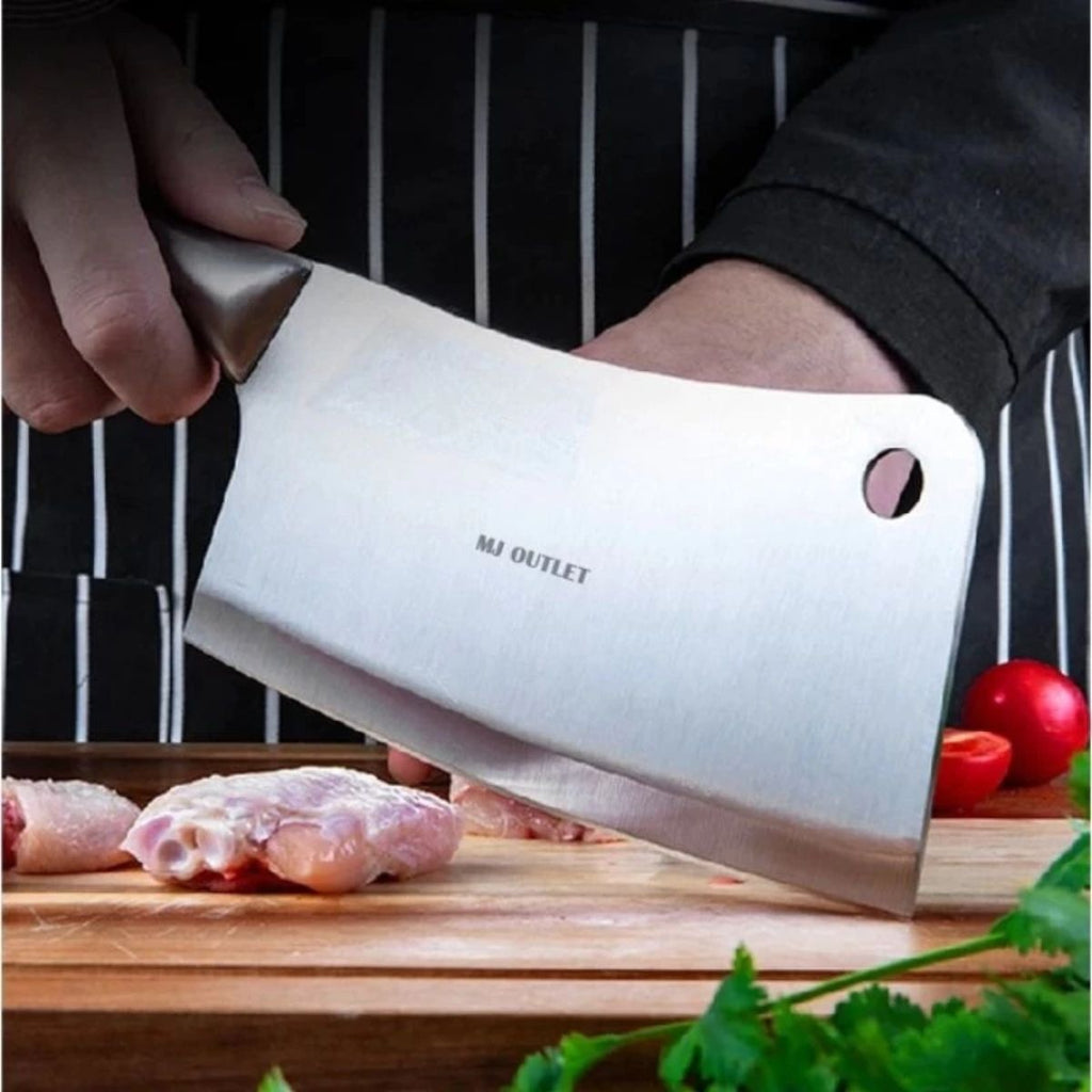 Faca Cutelo Inox 2 em 1 para Corte de Carnes - LCT0021