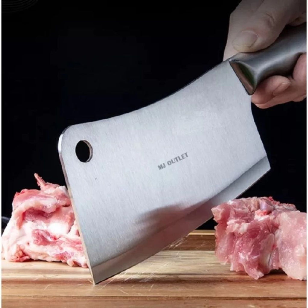 Faca Cutelo Inox 2 em 1 para Corte de Carnes - LCT0021