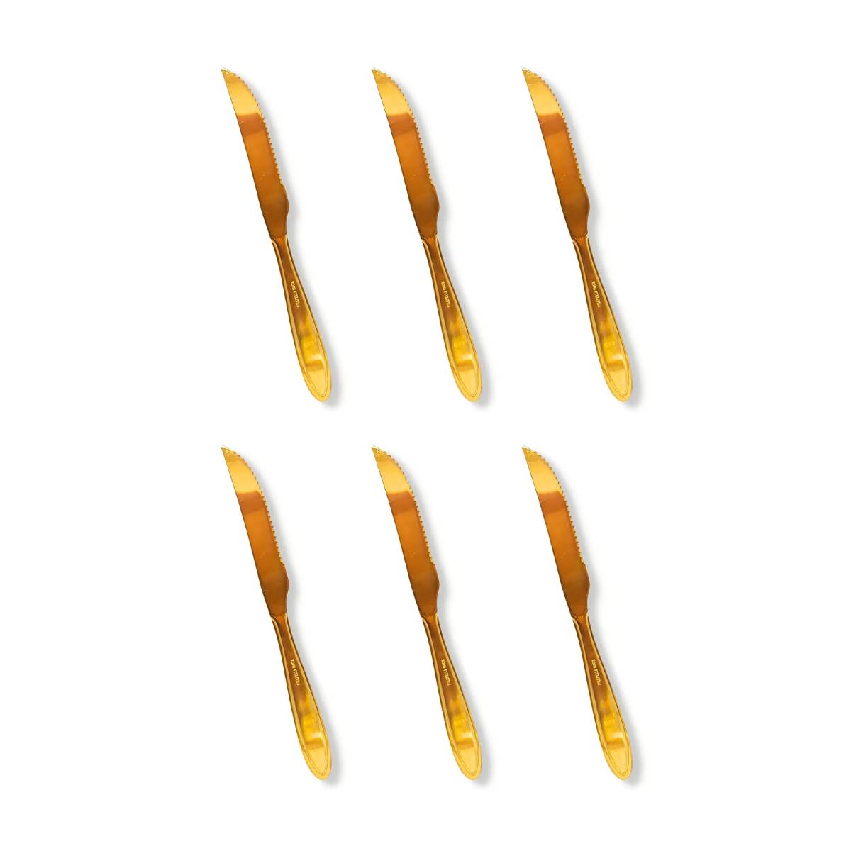 Faca de Cortar Bife Dourada - CTI1037