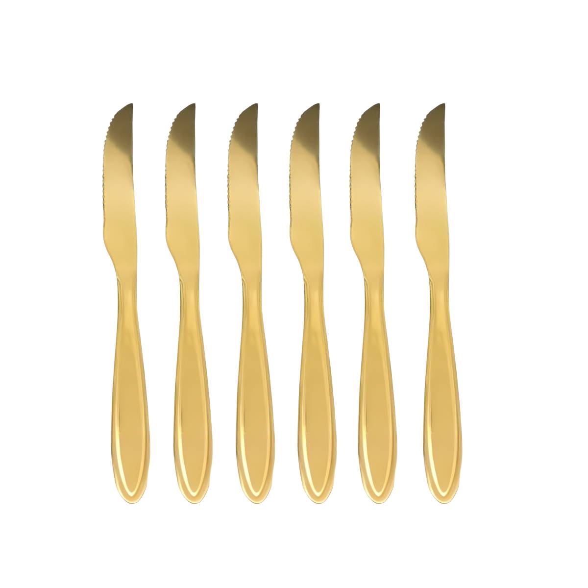 Faca de Cortar Bife Dourada - CTI1037