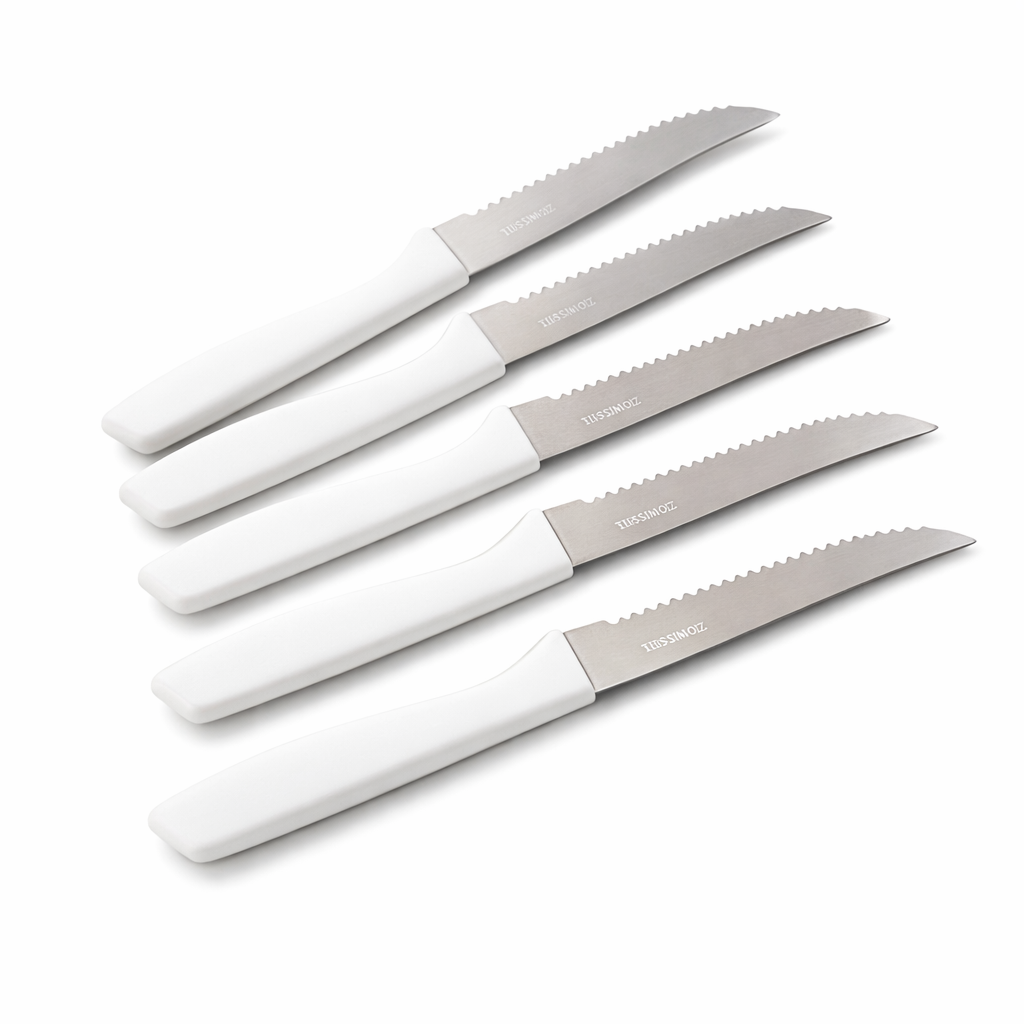 Faca de Mesa Serrilhada com Cabo De Plástico - 504-2226