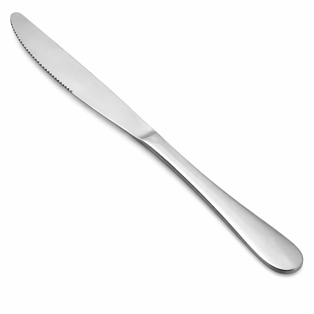 Faca de Mesa Serrilhada em Aço Inox – Linha Clássica - 6 unidades - ITH00001