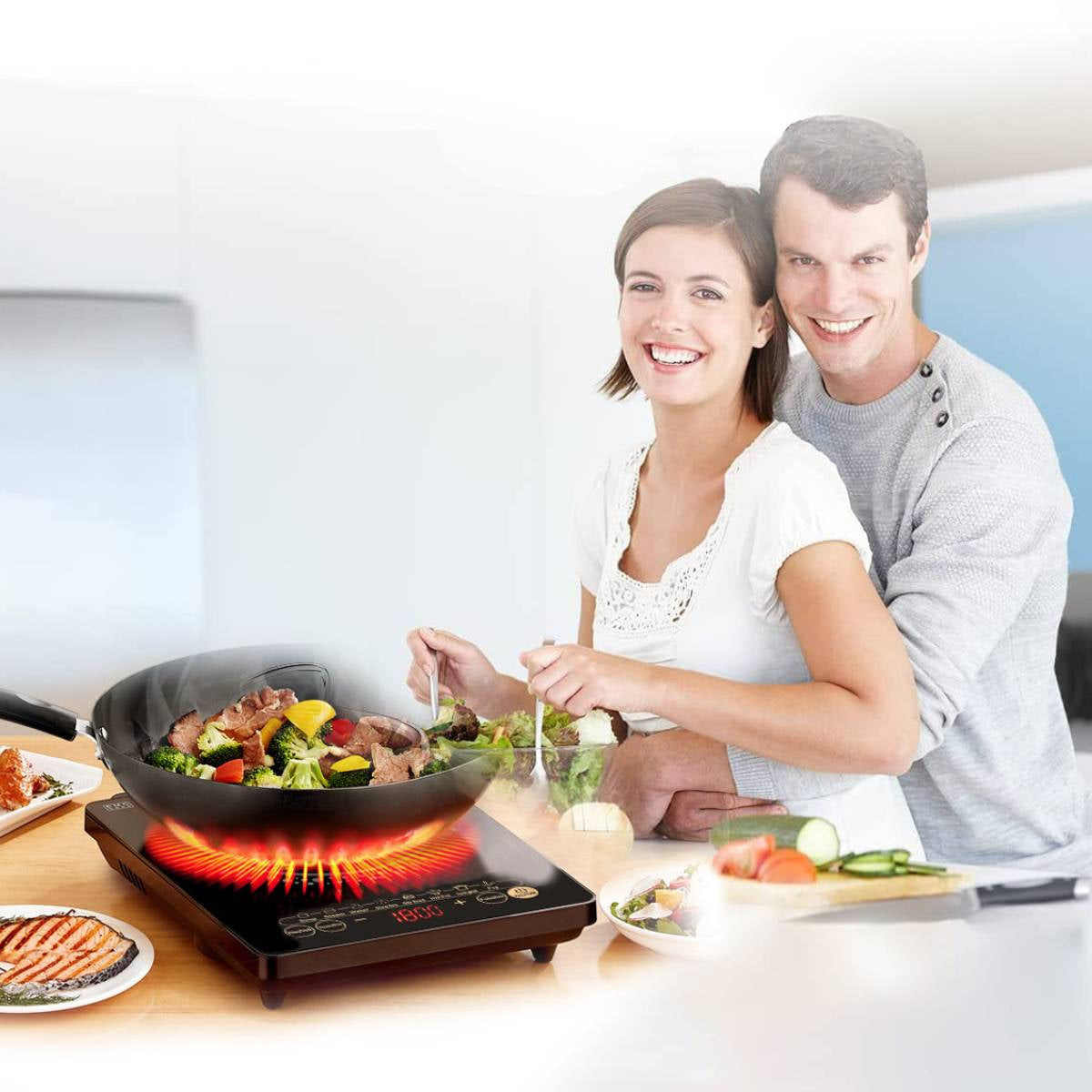 Fogão Cooktop de Indução Uma Boca 220V - AI-A08