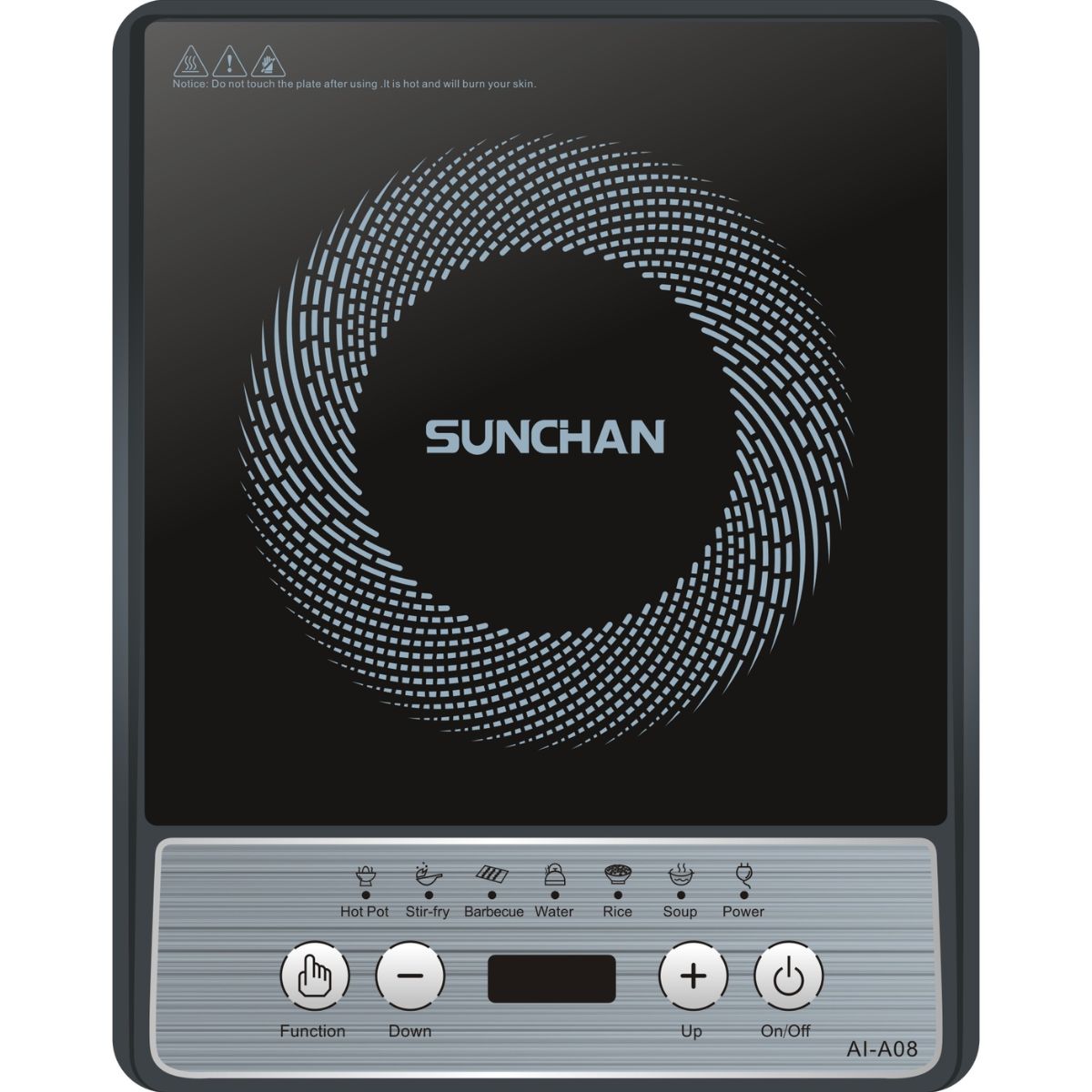 Fogão Cooktop de Indução Uma Boca 110V/220V - AI-A08