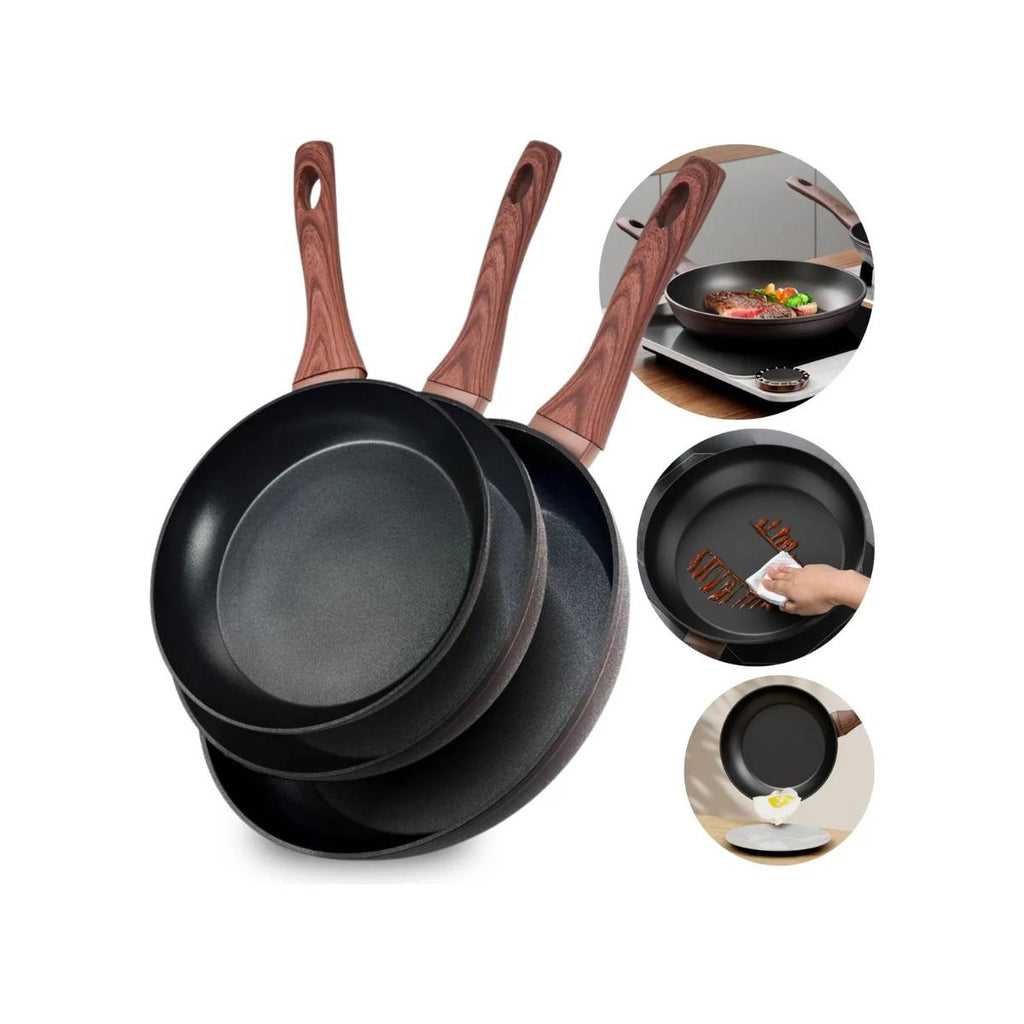 Frigideira Antiaderente Fogão Cooktop Indução Preto - IPA00052/54/55