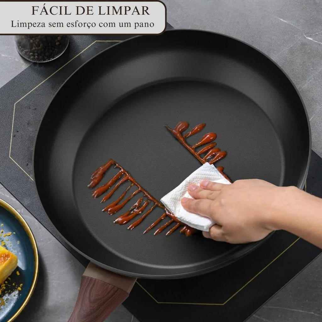 Frigideira Antiaderente Fogão Cooktop Indução Preto - IPA00052/54/55