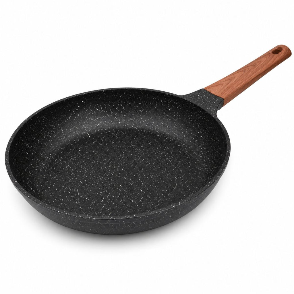 Frigideira Antiaderente Granitada com Cabo Amadeirado 26CM - PDJP06
