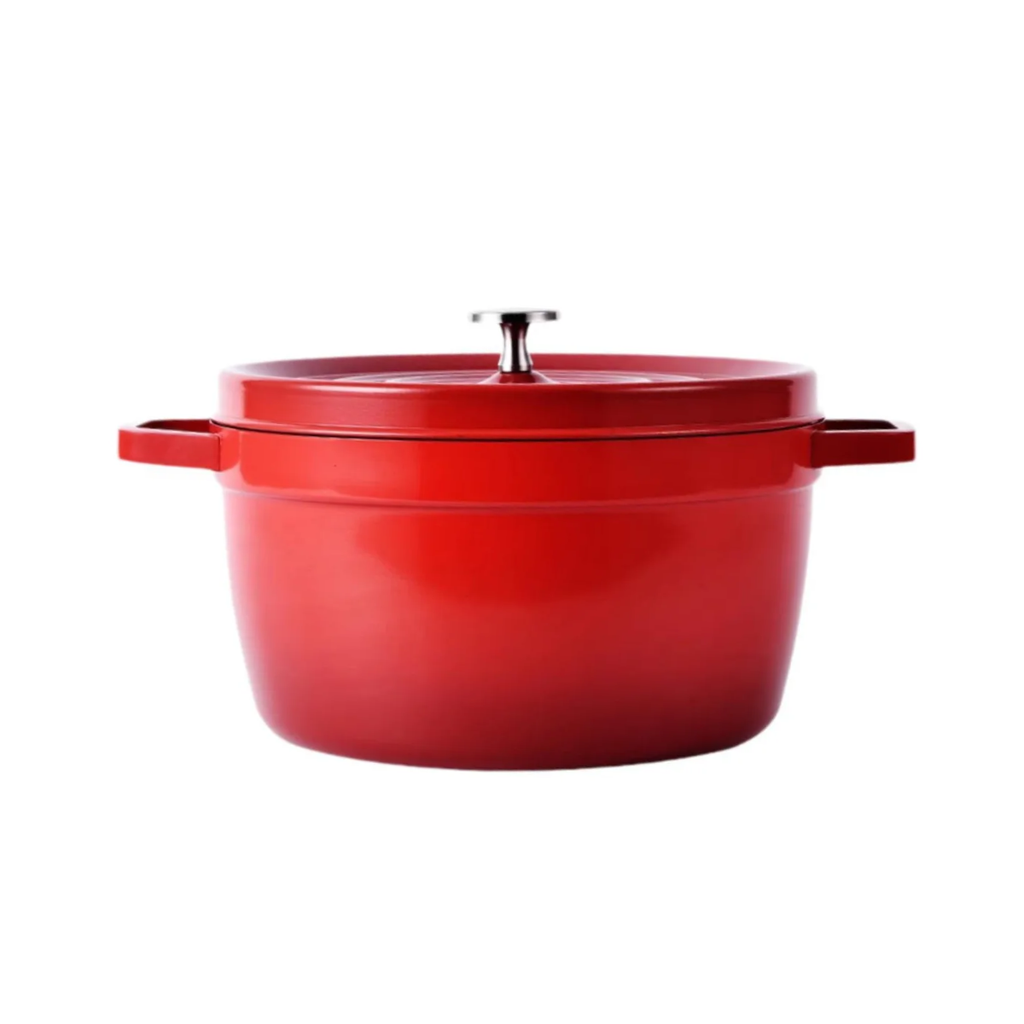 Frigideira Redonda Esmaltada de 5.1L Com Tampa - IPA00067