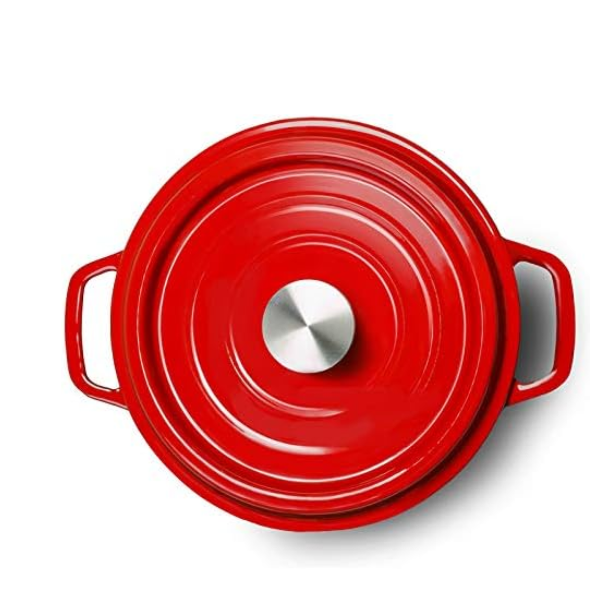 Frigideira Redonda Esmaltada de 5.1L Com Tampa - IPA00067