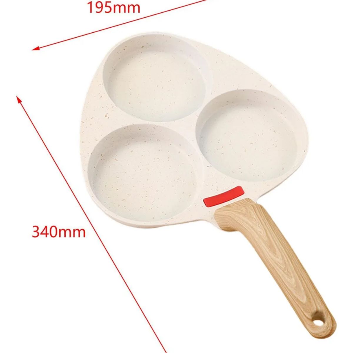 Frigideira Antiaderente 3 Divisórias para Ovos - IPA00022