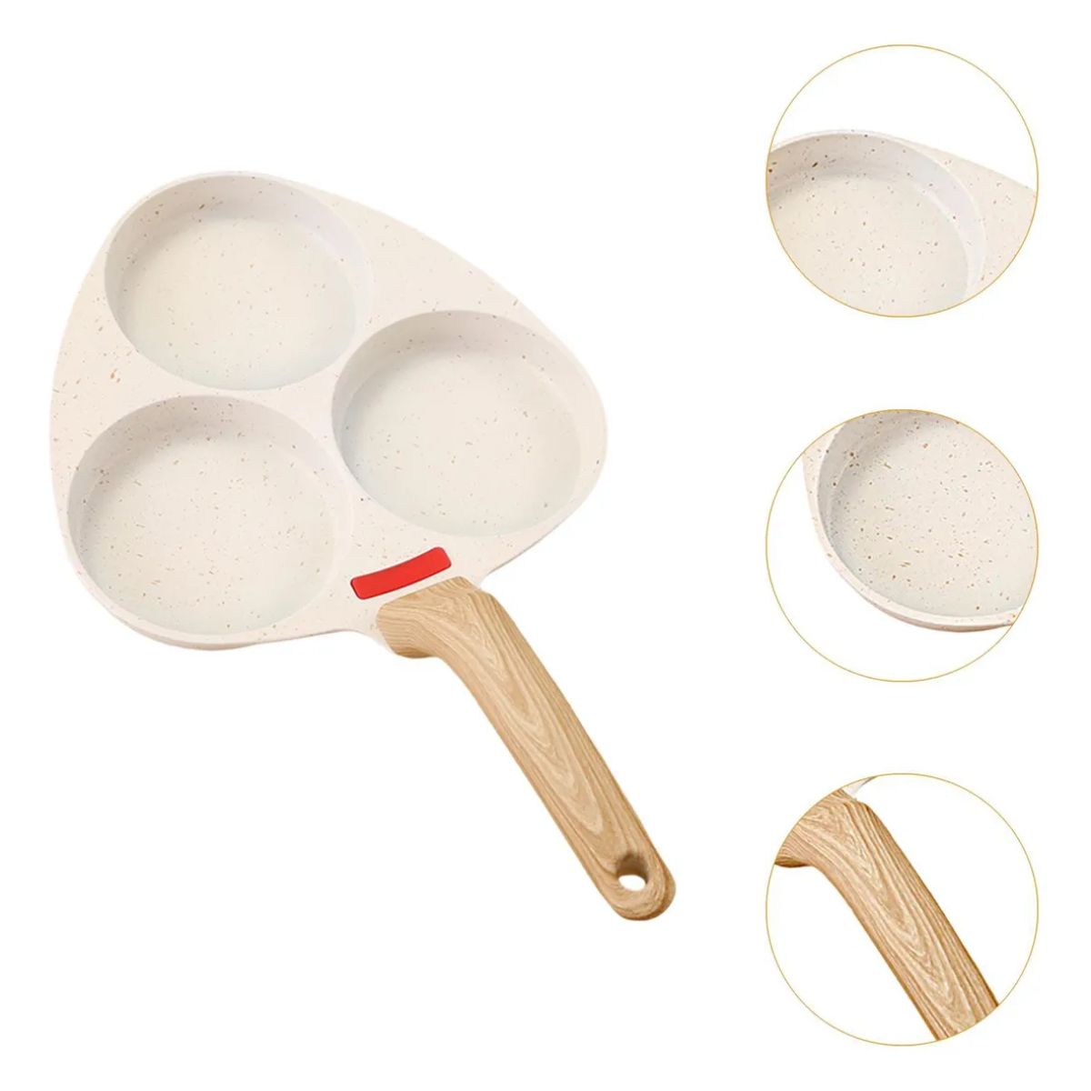 Frigideira Antiaderente 3 Divisórias para Ovos - IPA00022