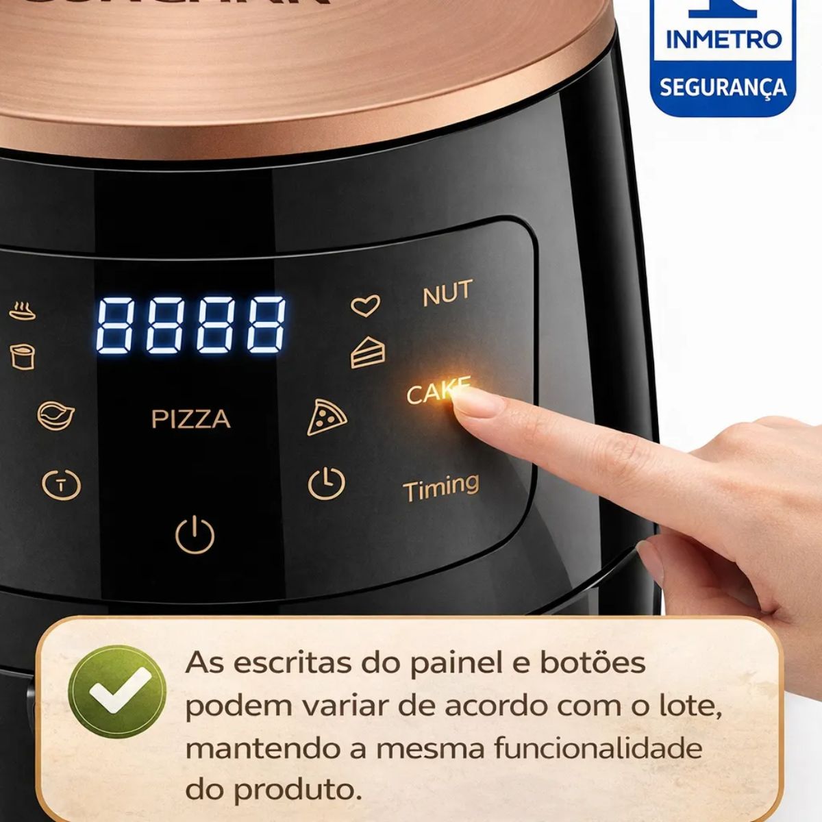Fritadeira Air Fryer Sunchan  Painel Touch LCD - SUN-03