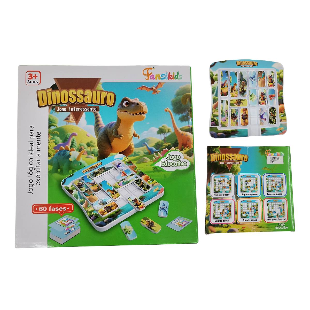 Brinquedo Educativo Infantil Dinossauro Raciocínio Lógico - TW881B