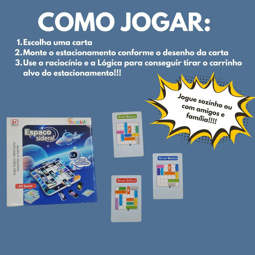 Jogo De Tabuleiro Raciocínio Lógico Espaço Sideral - TW881C