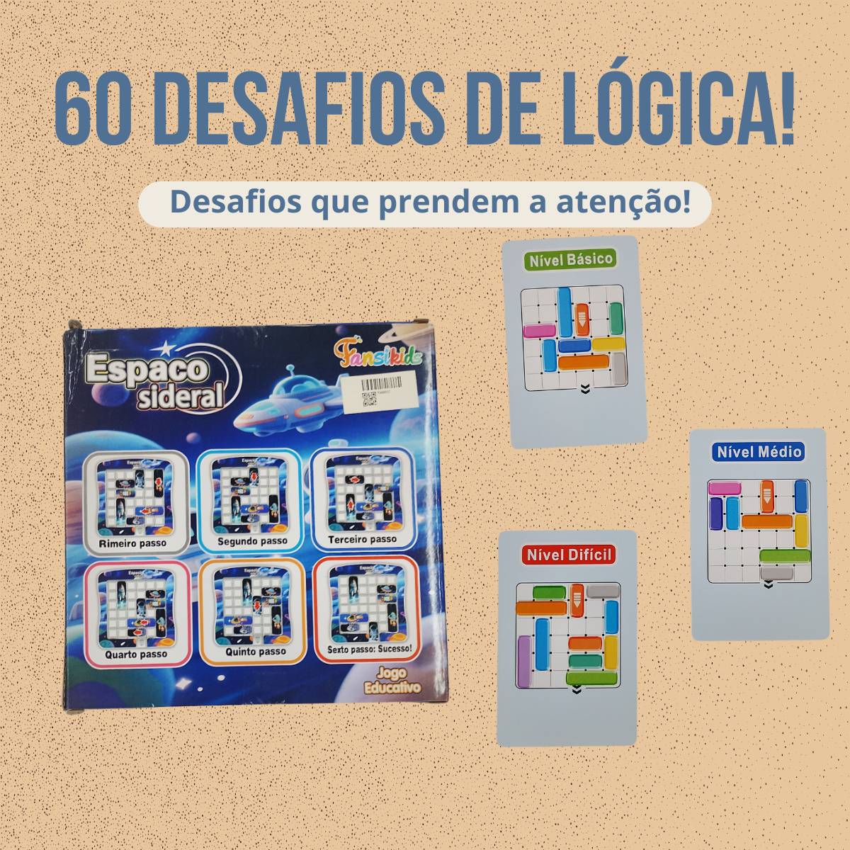 Jogo De Tabuleiro Raciocínio Lógico Espaço Sideral - TW881C